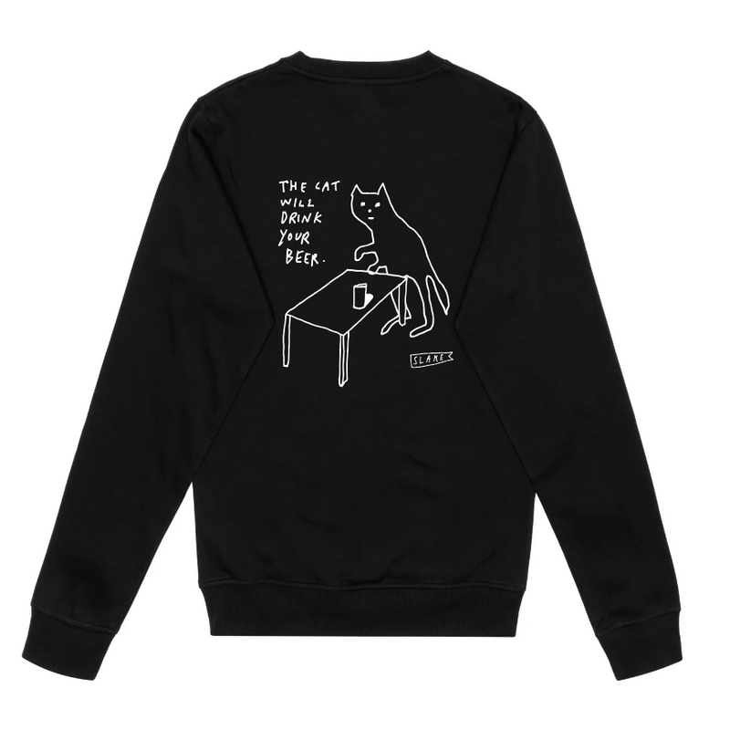 Cat Crew Neck Sweatshirt